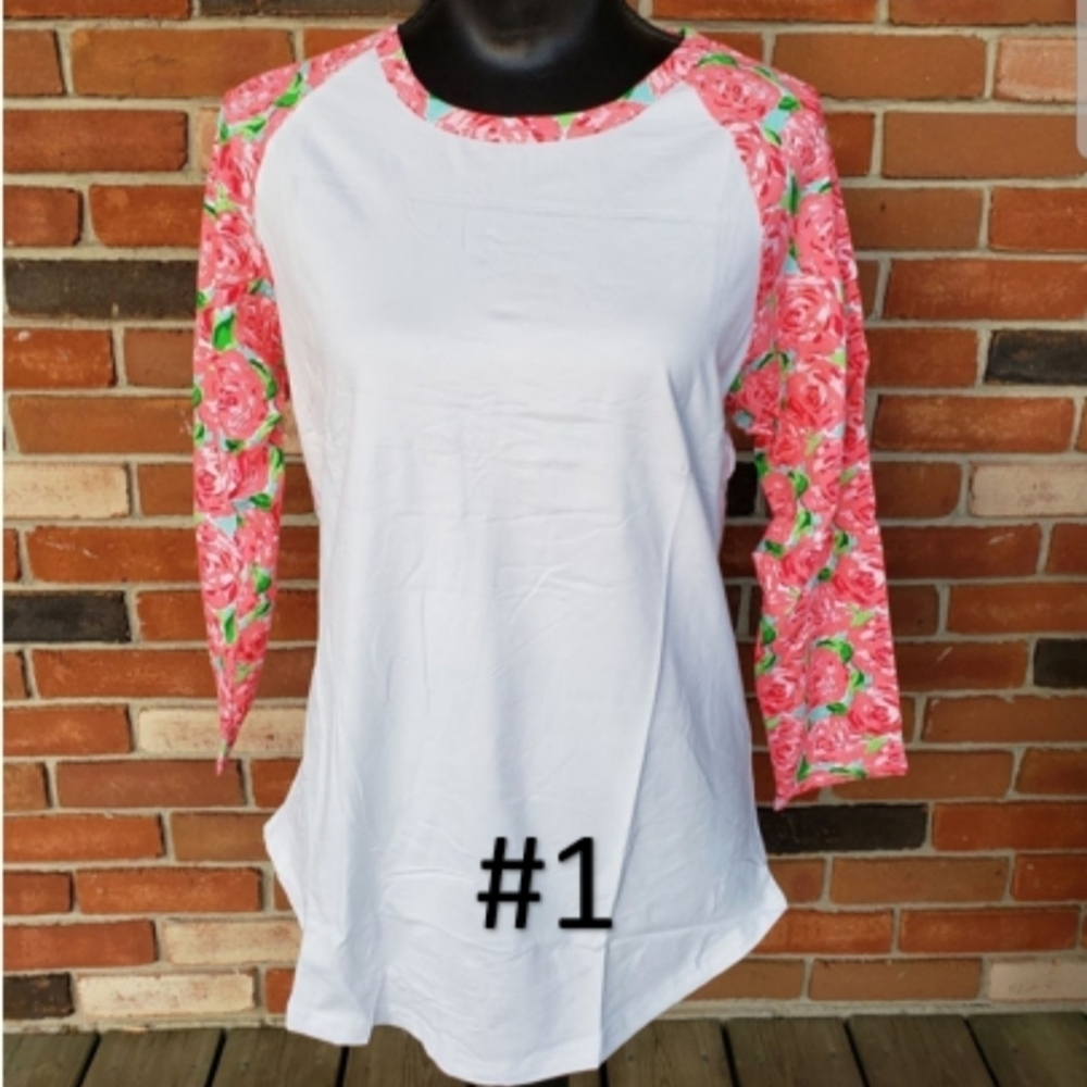 New Floral Raglan Tee